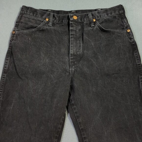 Wrangler VTG Jeans Mens 34x32 Black 936 WBK Slim Cowboy Cut Slim Fit Made In USA - Picture 5 of 10